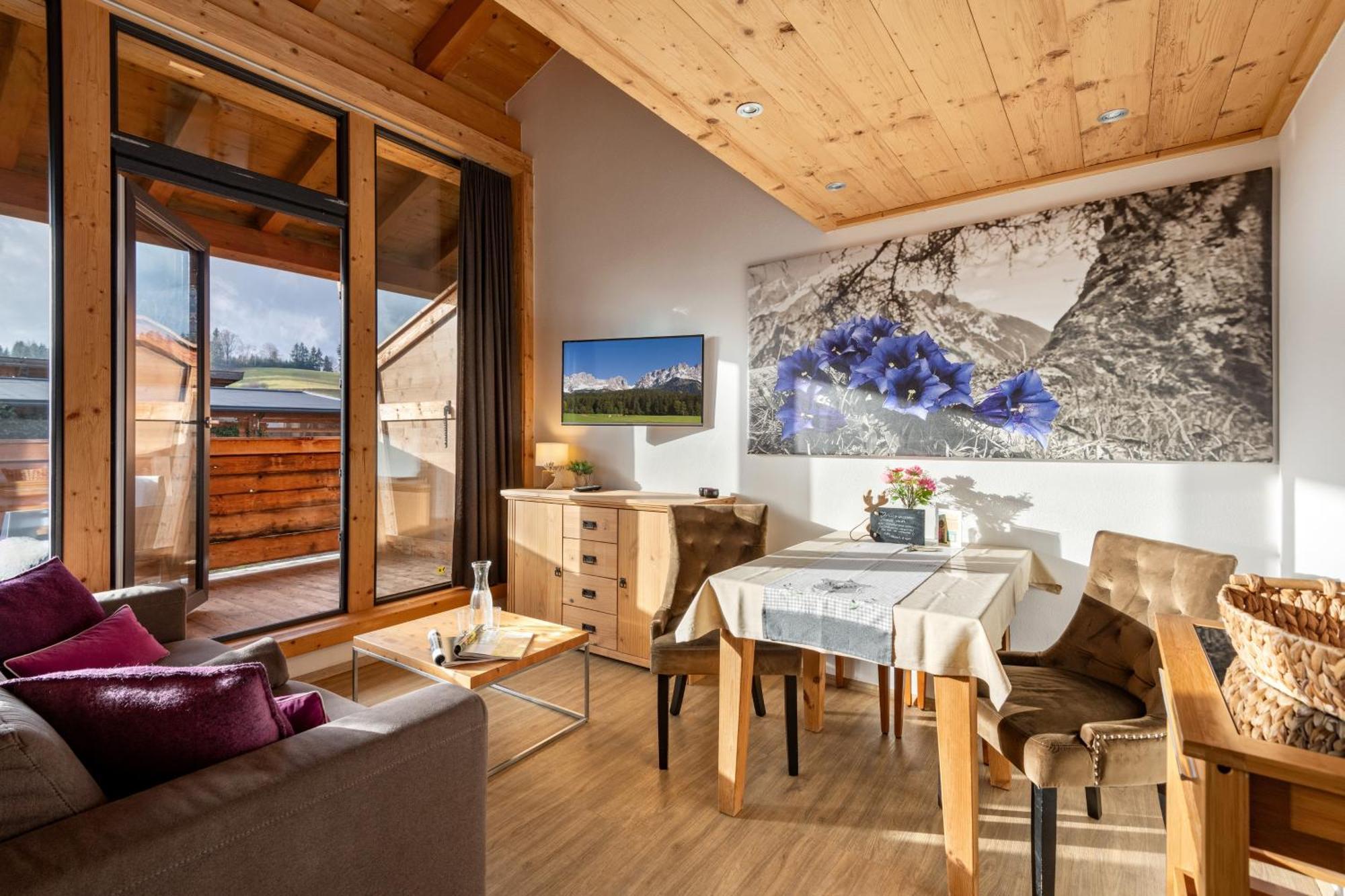 Narzenhof Wellness Chalets, Familien & Luxus Apartments Am Bauernhof Sankt Johann in Tirol Eksteriør bilde