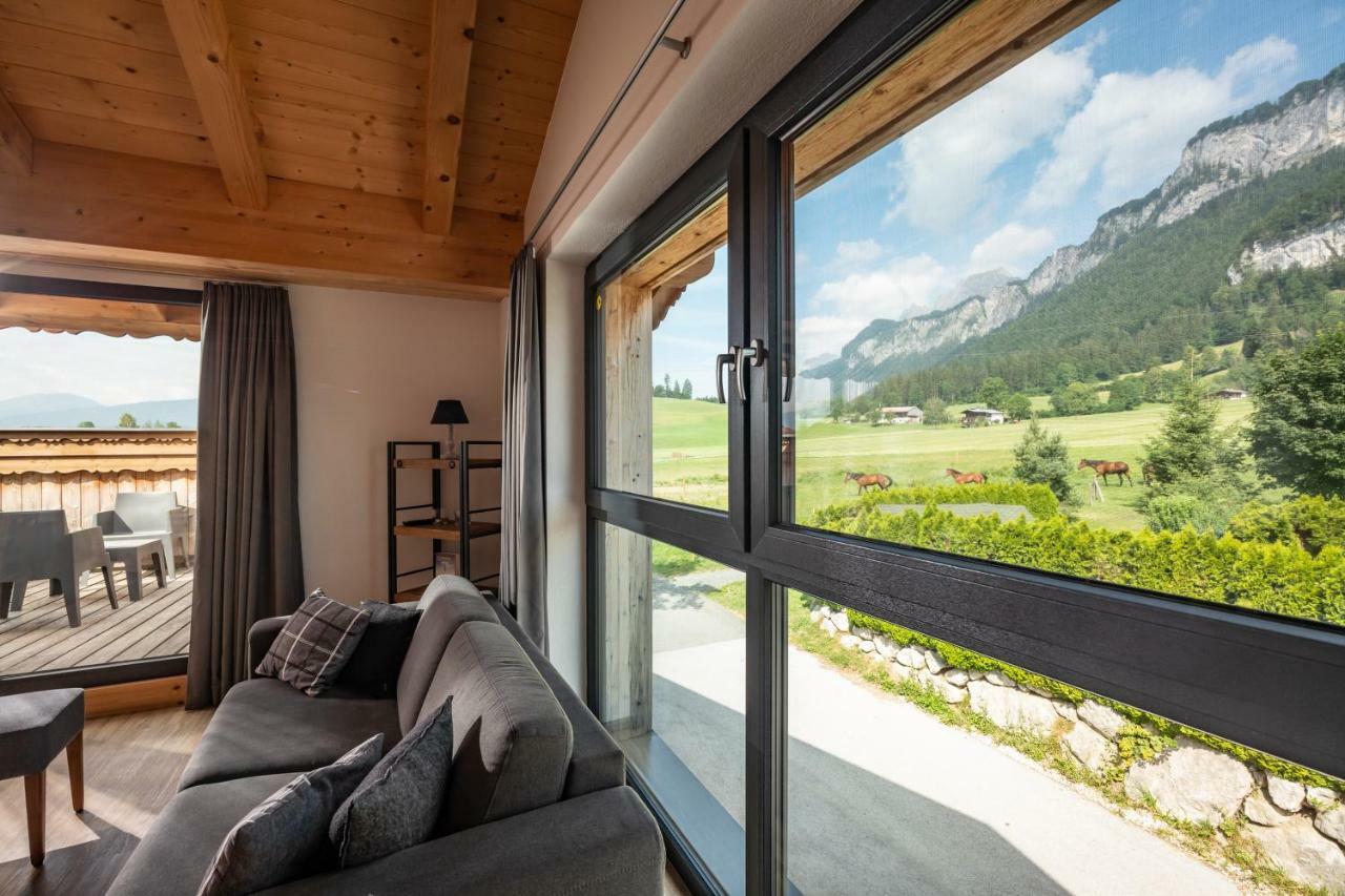 Narzenhof Wellness Chalets, Familien & Luxus Apartments Am Bauernhof Sankt Johann in Tirol Eksteriør bilde