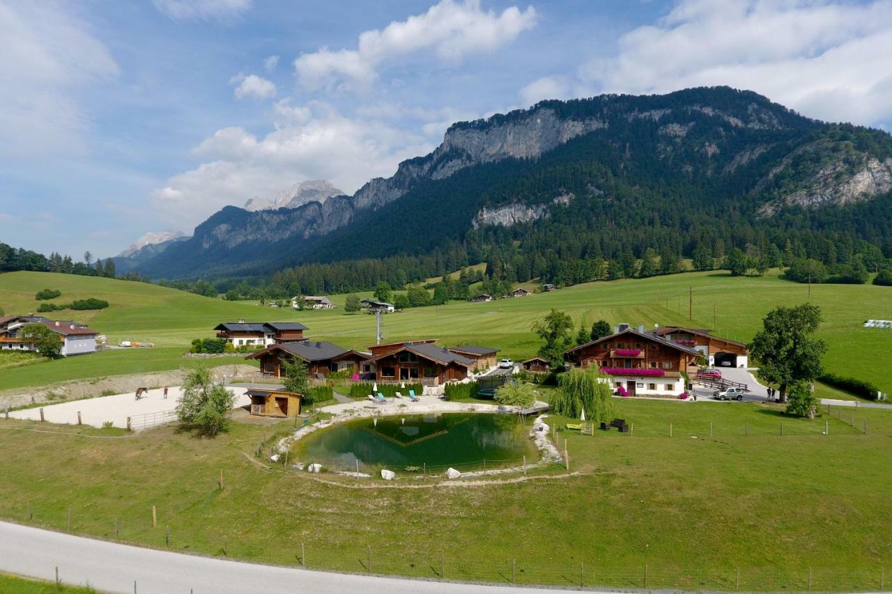 Narzenhof Wellness Chalets, Familien & Luxus Apartments Am Bauernhof Sankt Johann in Tirol Eksteriør bilde